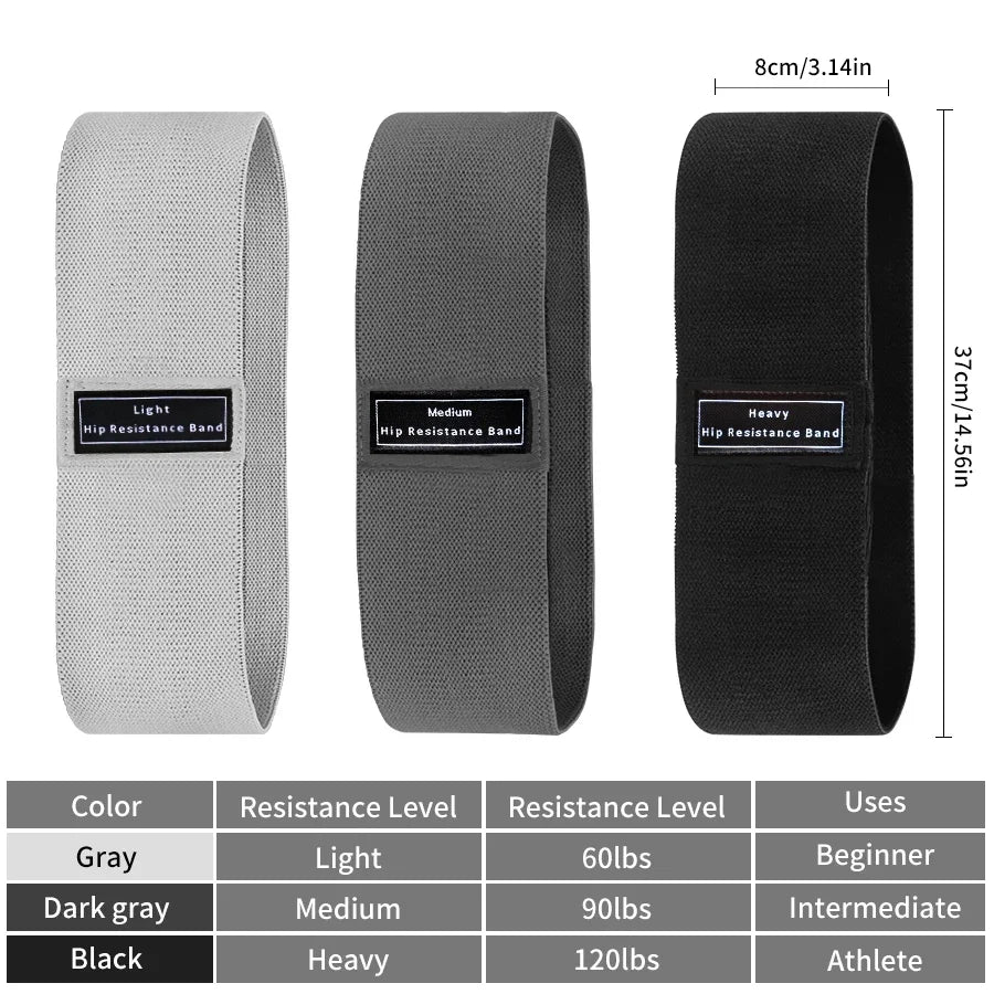 Fabric Resistance Hip & Booty Bands