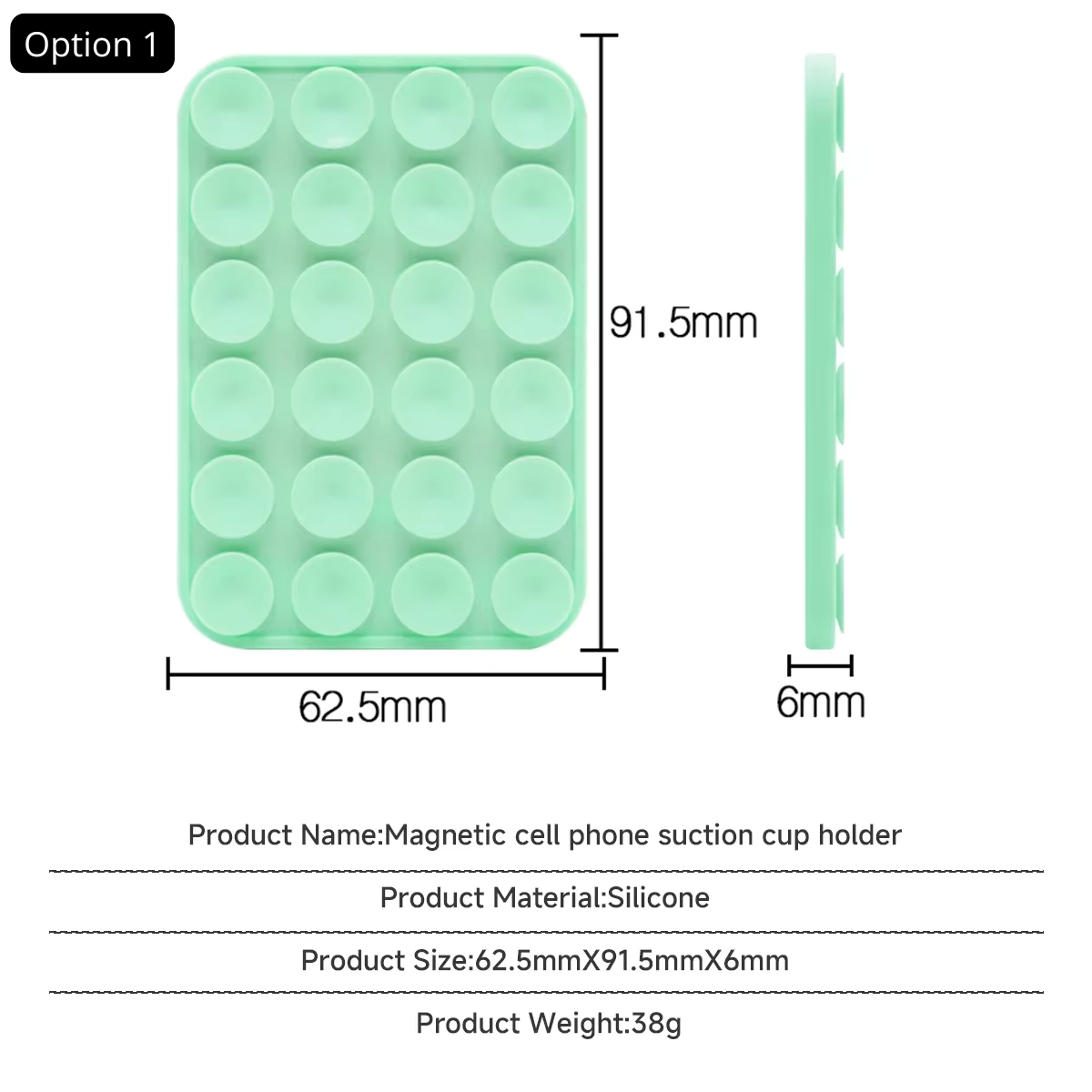 Support Téléphone Ventouse — Fixation Magnétique