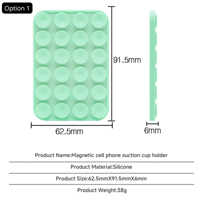 Support Téléphone Ventouse — Fixation Magnétique