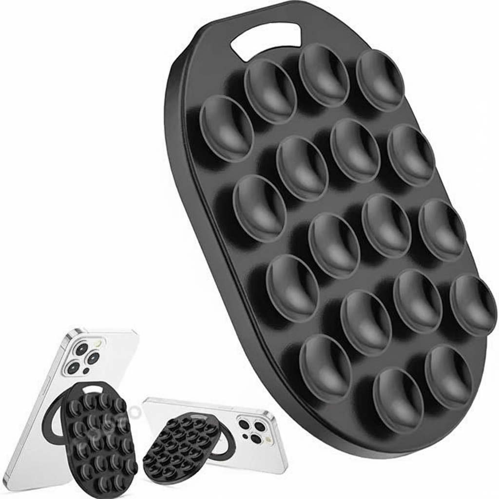 Support Téléphone Ventouse — Fixation Magnétique
