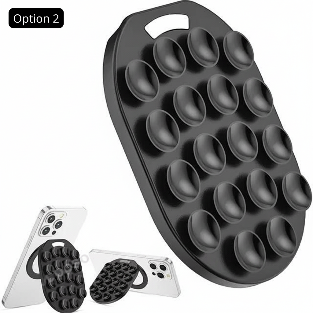 Support Téléphone Ventouse — Fixation Magnétique
