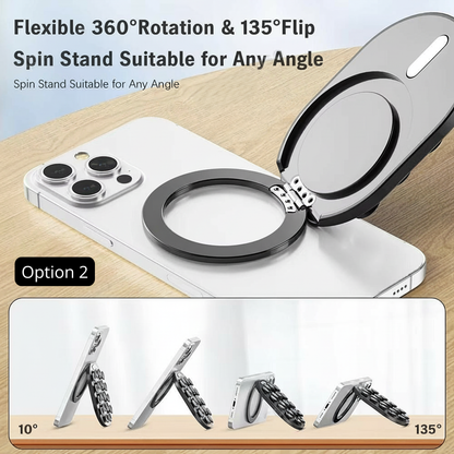 Support Téléphone Ventouse — Fixation Magnétique