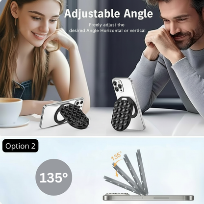 Support Téléphone Ventouse — Fixation Magnétique