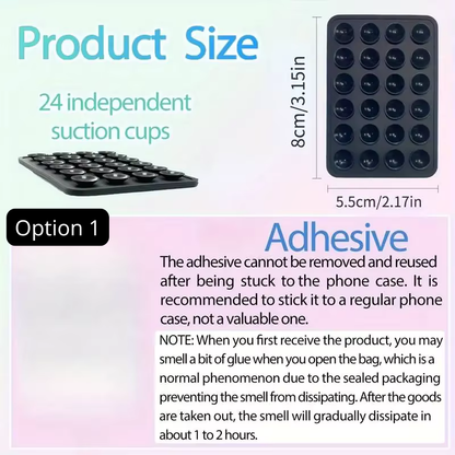 Support Téléphone Ventouse — Fixation Adhésive
