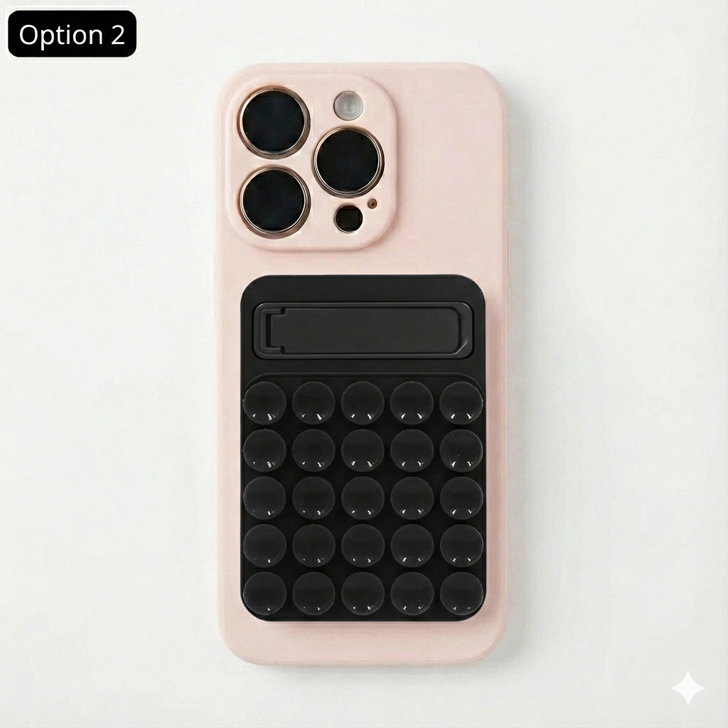 Support Téléphone Ventouse — Fixation Adhésive