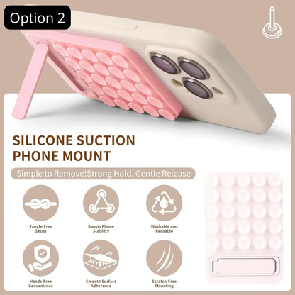 Support Téléphone Ventouse — Fixation Adhésive