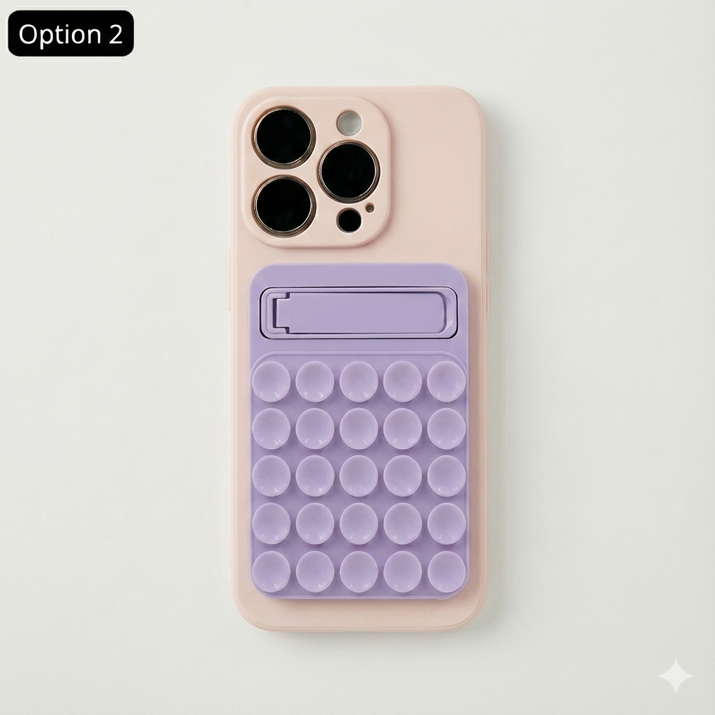 Support Téléphone Ventouse — Fixation Adhésive