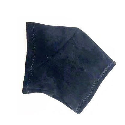 Black platform protector cap designed for pole dance shoes with 7cm platform height, displayed on white background.