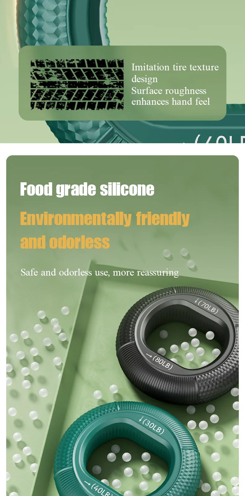 Dual Resistance Silicone Grip Ring