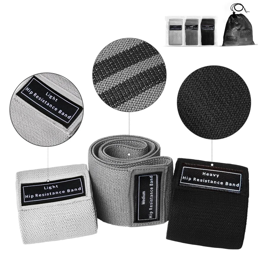 Fabric Resistance Hip & Booty Bands
