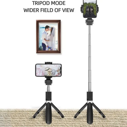 Bluetooth Retractable Tripod & Selfie Stick