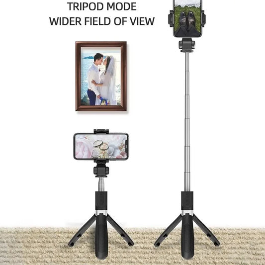 Bluetooth Retractable Tripod & Selfie Stick