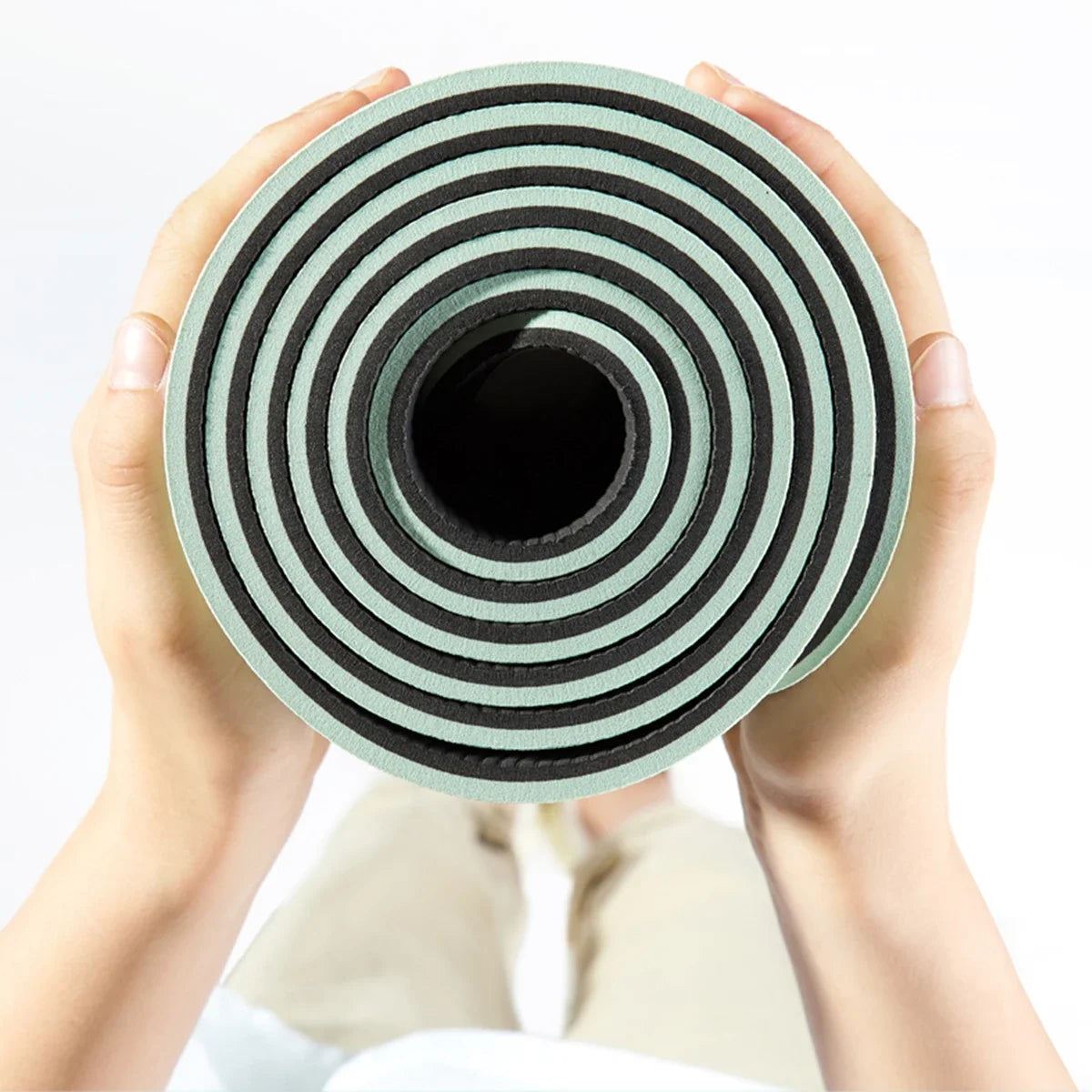 Tapis de Sport Premium - TPE Écologique – Antidérapant - 6mm -Lignes d'Alignement