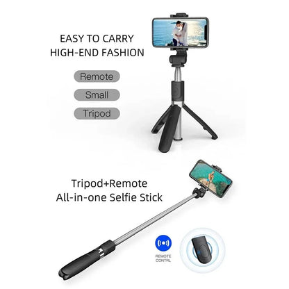 Bluetooth Retractable Tripod & Selfie Stick