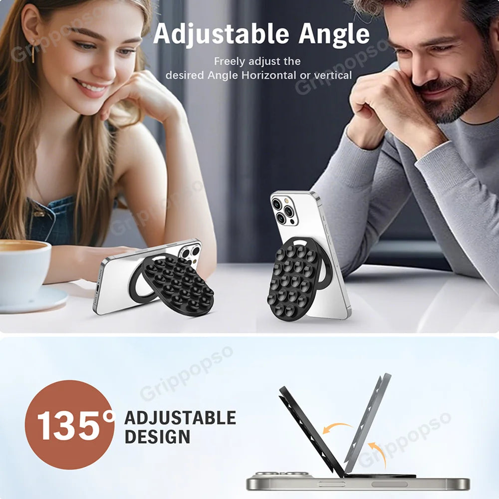 Support Téléphone Magnétique à Ventouse