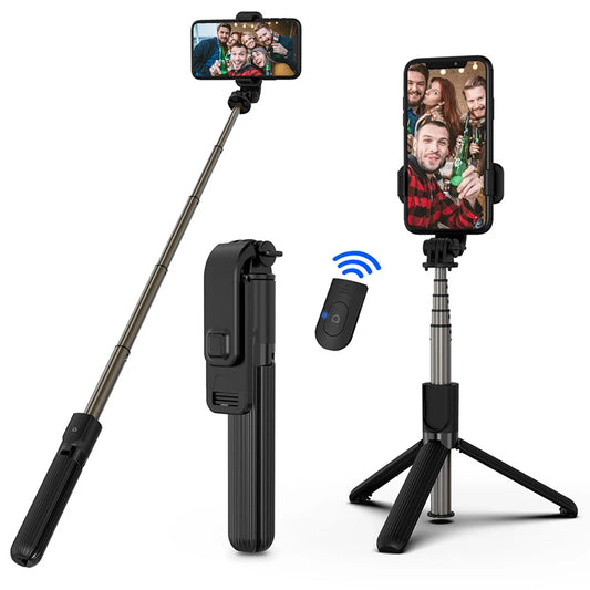 Bluetooth Retractable Tripod & Selfie Stick